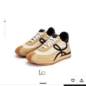 Loewe flow runner in nylon and suede